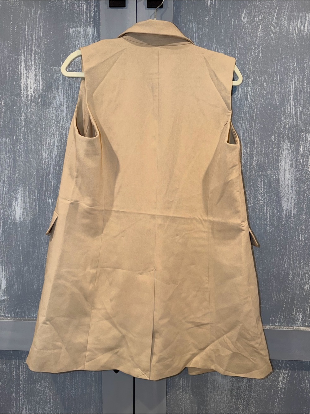 Joie Beige Double-Breasted Longline Blazer Vest Size M NWT - Picture 5 of 5